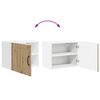 vidaXL Keukenkast 2 pcs Artisan Eiken 50 x 31 x 40 cm Bewerkt hout