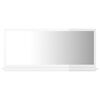 vidaXL Badkamerspiegel 80x10,5x37 cm bewerkt hout hoogglans wit
