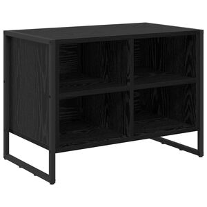 vidaXL Schoenenkast 60 x 35 x 44 cm Bewerkt hout Zwart Eiken