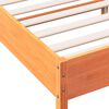 vidaXL Bedframe zonder matras massief grenenhout wasbruin 160x200 cm