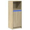 vidaXL Dressoir met LED 38x34x100 cm bewerkt hout sonoma eikenkleurig