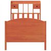 vidaXL Bed met boekenkast zonder matras grenenhout wasbruin 75x190 cm