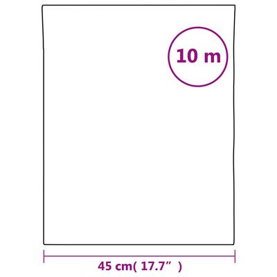 vidaXL Raamfolie statisch mat transparant wit 45x1000 cm PVC