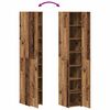 vidaXL Hoge kast 2 pcs Oudhout 30 x 42,5 x 185 cm