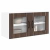 vidaXL Keukenkast met plank Bruin Eiken 80 x 31 x 40 cm Bewerkt hout