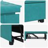 vidaXL Slaapbank Turquoise 194 x 67 x 82 cm Fluweel