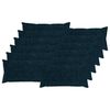 vidaXL Kussensloop 12 st HEERLEN Marineblauw 40 x 80 cm