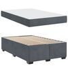 vidaXL Bedframe met matras Donkergrijs 120 x 190 cm Stof