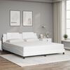 vidaXL Bedframe zonder matras "Zadar" kunstleer wit 180x200 cm