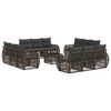 vidaXL Tuinbankenset 13 st Grijs en Donkergrijs poly rattan