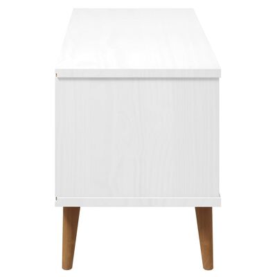 vidaXL Tv-meubel MOLDE 106x40x49 cm massief grenenhout wit