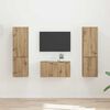 vidaXL Tv-meubelset 5 pcs Artisan Eiken Bewerkt hout
