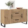 vidaXL Dressoir 100x36x60 cm bewerkt hout artisanaal eikenkleurig