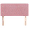 vidaXL Hoofdbord met hoofdeinde Roze 90 cm Fluweel