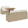 vidaXL Tuinbankenset 6 st Beige 100 x 55 x 73 cm