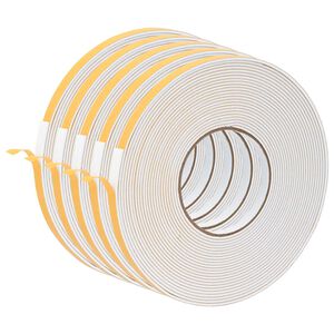 vidaXL Zelfklevende schuimtape 5 st Wit 10mm x 10m CR Schuim