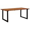 vidaXL Tuintafel met U-vormige poten 180x90x75 cm massief acaciahout