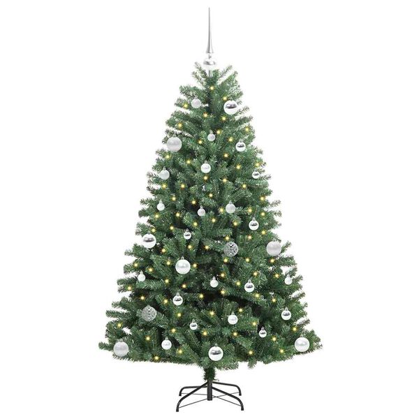 vidaXL Kunstmatige Inklapbare Kerstboom Groen 150 cm PVC en Metaal