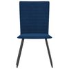 vidaXL Eetkamerstoelen 4 st fluweel blauw