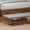 vidaXL Bedlades met lade Oudhout 100 x 36,5 x 16,5 cm Bewerkt hout