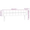 vidaXL Hoofdbord met randen 183x23x78/88 cm fluweel roze