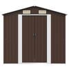 vidaXL Tuinberging 204x132x186 cm staal bruin