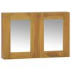 vidaXL Spiegelkast 60x10x40 cm massief teakhout