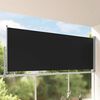 vidaXL Tuinscherm uittrekbaar 140x300 cm zwart