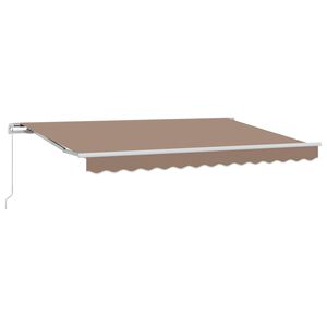 vidaXL Uitschuifbare luifel Taupe 4 x 2 m Stof