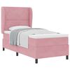 vidaXL Boxspringbed met matras met hoofdeinde Roze 200 x 90 cm Fluweel