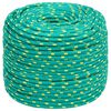 vidaXL Multifunctioneel gebruikstouw 10 mm 25 m Groen PP