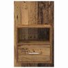 vidaXL Nachtkastje 2 pcs Oudhout 50 x 32,5 x 80cm Bewerkt hout