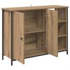 vidaXL Dressoir Artisan Eiken 100 x 33 x 75 cm Bewerkt hout