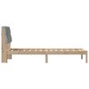vidaXL Bedframe met Gevoerd Hoofdgedeelte Bruin 80 x 200 cm
