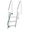 vidaXL 3-Traps Steigerladder Zilver 58 x 77 x 144 cm Aluminium
