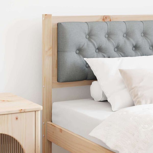 vidaXL Hoofdbord Anders Bruin en lichtgrijs 90 cm Massief grenenhout