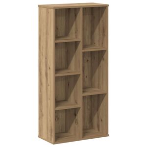 vidaXL Boekenkast 50x25x105 cm bewerkt hout artisanaal eikenkleurig