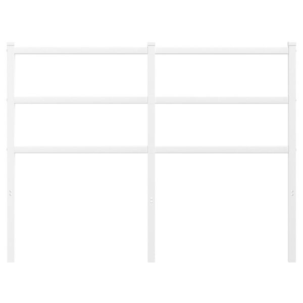 vidaXL Hoofdbord 120 cm metaal wit