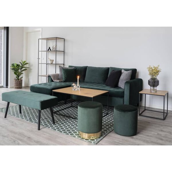 House Nordic Salontafel Avery eikenkleurig en zwart