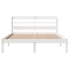 vidaXL Bedframe zonder matras massief grenenhout wit 140x200 cm