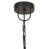 vidaXL Hanglamp industrieel vintage rond 25 W E27 41 cm zwart