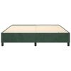 vidaXL Boxspring bed 160x200 cm fluweel donkergroen