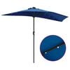 vidaXL Tuinparasol Blauw 294 x 150 x 223 cm Stof