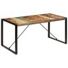 vidaXL Eettafel 160x80x75 cm massief gerecycled hout