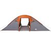 vidaXL Tunnel tent met dak Grijs en Oranje 510 x 240 x 156 cm taft