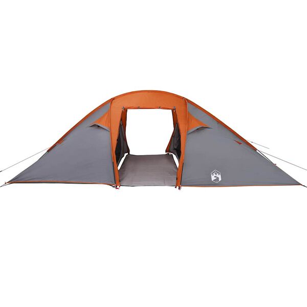 vidaXL Tunnel tent met dak Grijs en Oranje 510 x 240 x 156 cm taft
