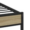 vidaXL Bedframe zonder matras metaal sonoma eikenkleurig 120x190 cm