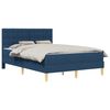 vidaXL Bedframe met matras met hoofdeinde Blauw 120 x 200 cm Stof