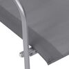 vidaXL 4-delige Loungeset stof en staal grijs
