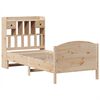 vidaXL Bed met boekenkast zonder matras massief grenenhout 90x200 cm